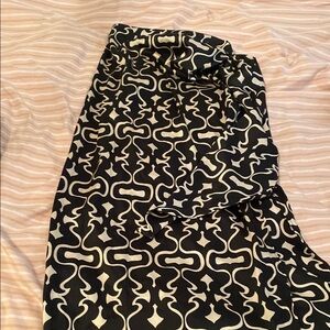 Zara Black and White Wrap Maxi Skirt